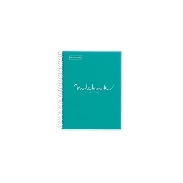 Miquelrius - NB 1 MIQUEL RIUS PP 5X5 A4 80H EMOTIONS TURQ - Pack de 5 unidades - 46061