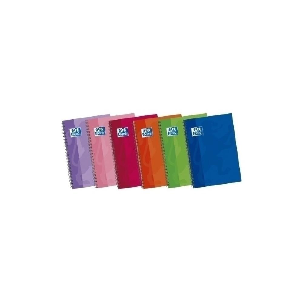 Oxford - BLOCK OXF.SCH.EXTRA Fº 80h MM COL.(6) - Pack de 5 unidades