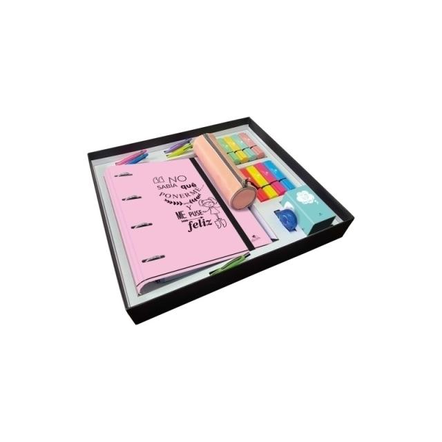 Mariola - SET PAPELERIA MARIOLA FRASES 34 PIEZAS