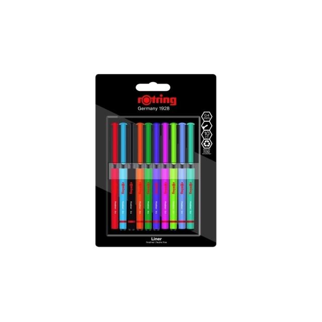Rotring - ROTUL.ROTRING FINELINER B/10