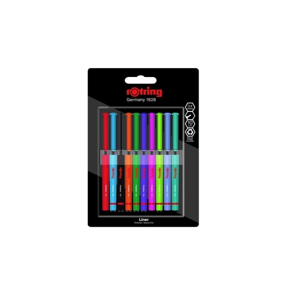 Rotring - ROTUL.ROTRING FINELINER B/10