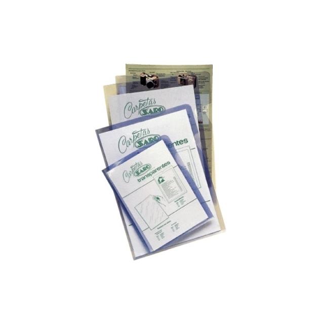 Saro - DOSS.ANG.RECT.SARO PVC 280µ A4 TRA P/50