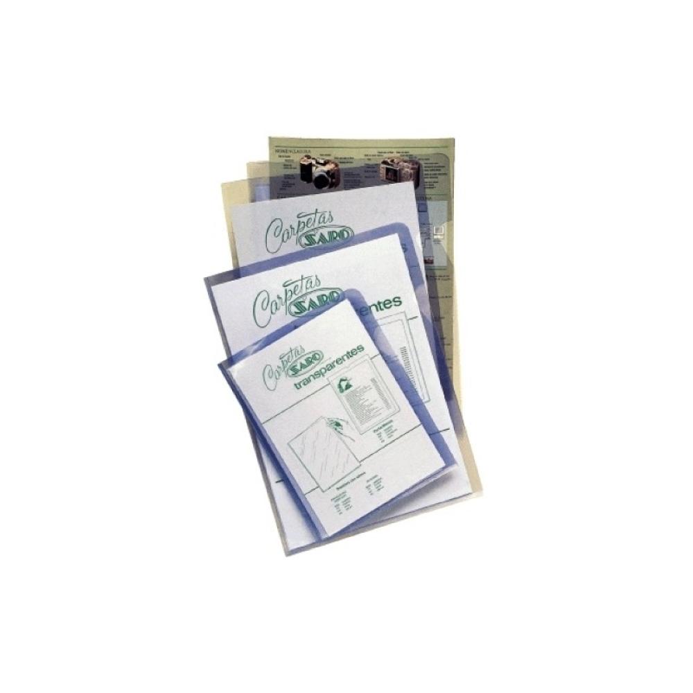 Saro - DOSS.ANG.RECT.SARO PVC 280µ A4 TRA P/50
