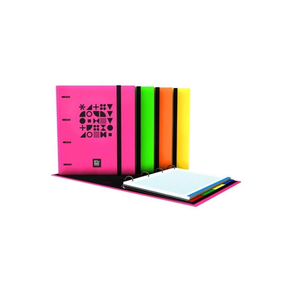 Grafoplas - GRAFOPLÁS CARPEBOOK FORRADO 4D35MM DIN-A4 B&B FLÚOR SURTIDO - Color no elegible