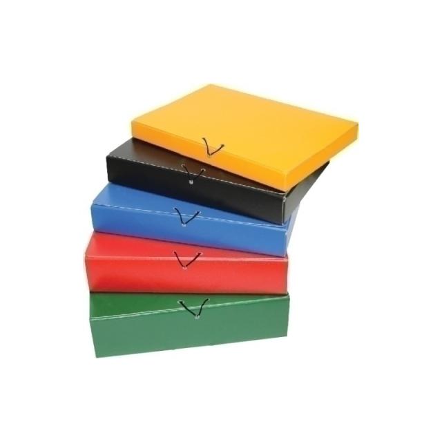 Mariola - MARIOLA CAJA PROYECTO ARMADA CIERRE C/GOMA LOMO FIJO 5CM CARTÓN GOFRADO S/MALLORCA NEGRO