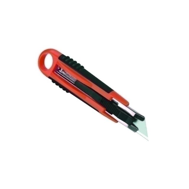 Sin Marca - CUTTER RETRACTIL ERGO 18 mm GUIA METAL - Pack de 12 unidades