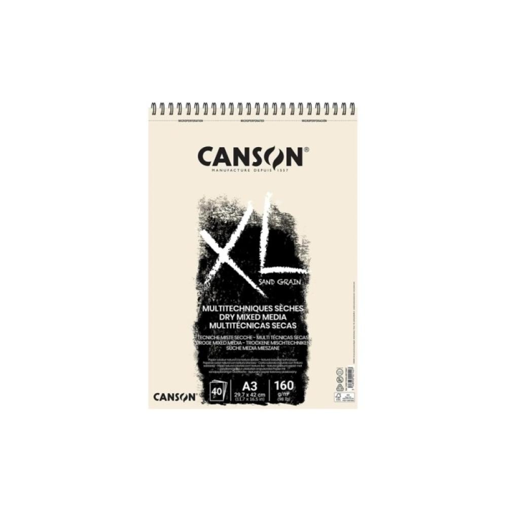 Canson - BLOCK DIB.CANSON XL SAND 160g (esp) A3 - Pack de 5 unidades