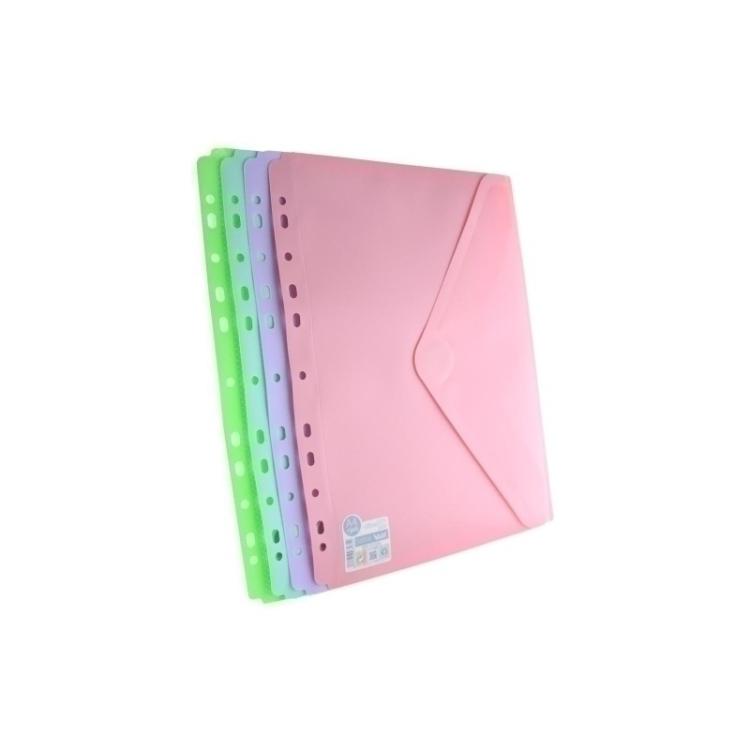 Office Box - DOSSIER SOBRE OB PP V-LOCK A4+ BL.MULTI - Pack de 10 unidades