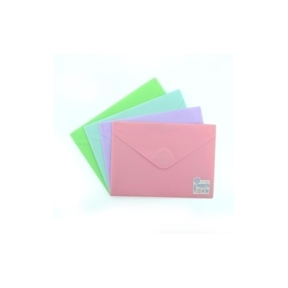 Office Box - DOSSIER SOBRE OB PP V-LOCK A5 BLUSH - Pack de 10 unidades