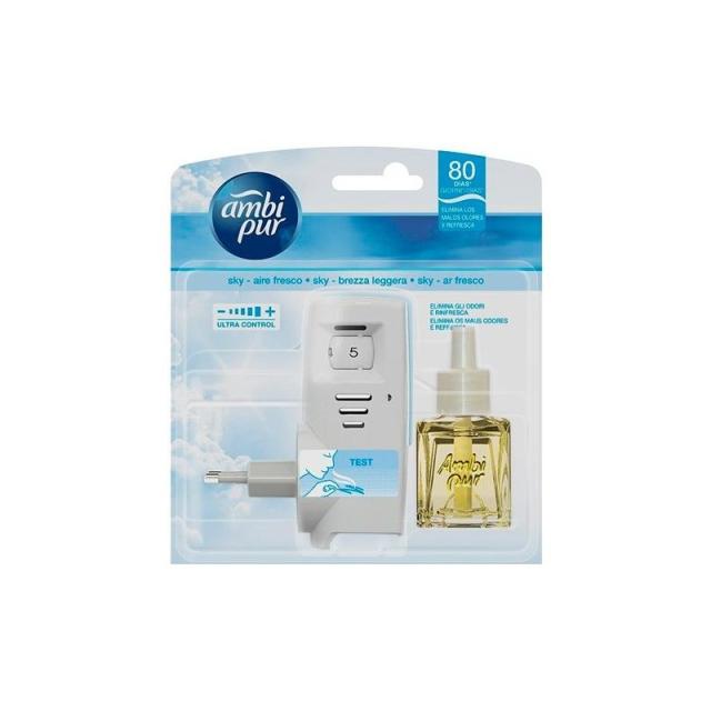 Ambi Pur - AMBIPUR AMBIENTADOR ELÉCTRICO DIFUSOR + RECAMBIO AIRE FRESCO 21,5ML