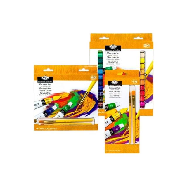 Royal & Langnickel - ROYAL LANGNICKEL SET DE 12 COLORES DE GOUACHE TUBO 12ML SURTIDOS - Color no elegible