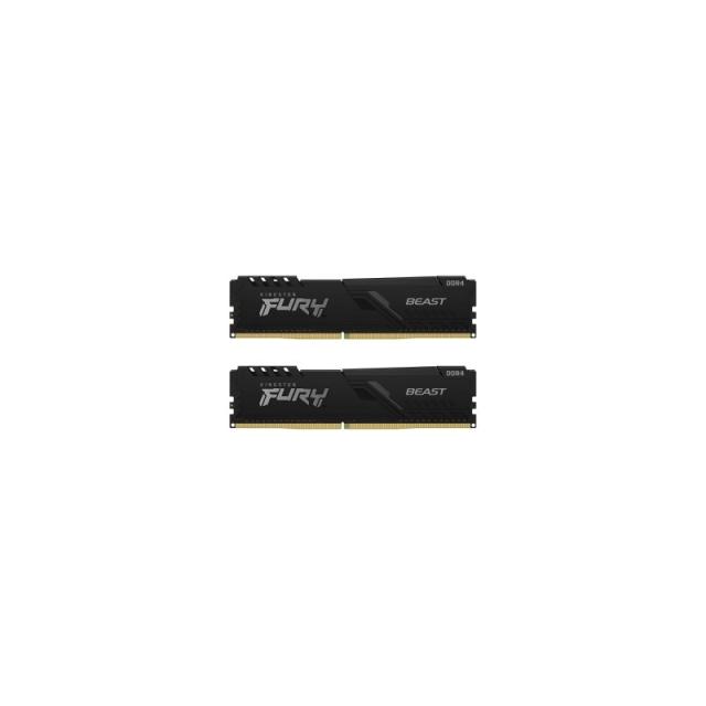Kingston Technology - FURY Beast 16GB 3200MT/s DDR4 CL16 DIMM (Kit de 2) Black