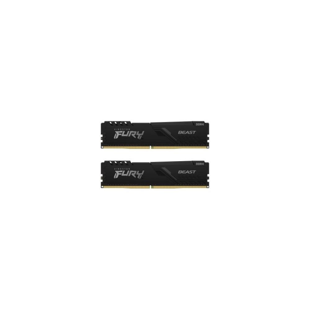 Kingston Technology - FURY Beast 16GB 3200MT/s DDR4 CL16 DIMM (Kit de 2) Black