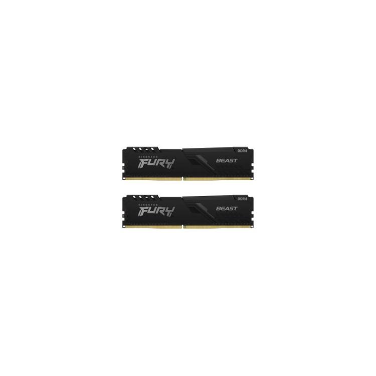 Kingston Technology - FURY Beast 16GB 3200MT/s DDR4 CL16 DIMM (Kit de 2) Black