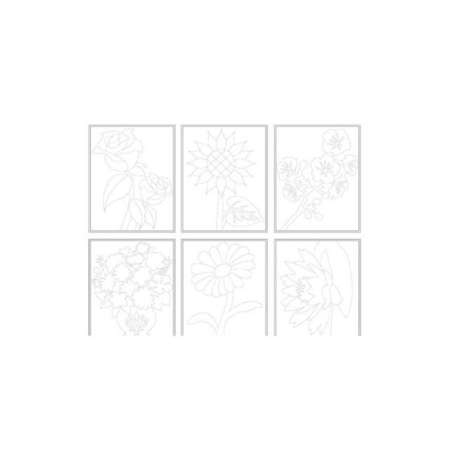 Niefenver - CUADRO NIEFENVER MOD.FLORES PACK DE 6