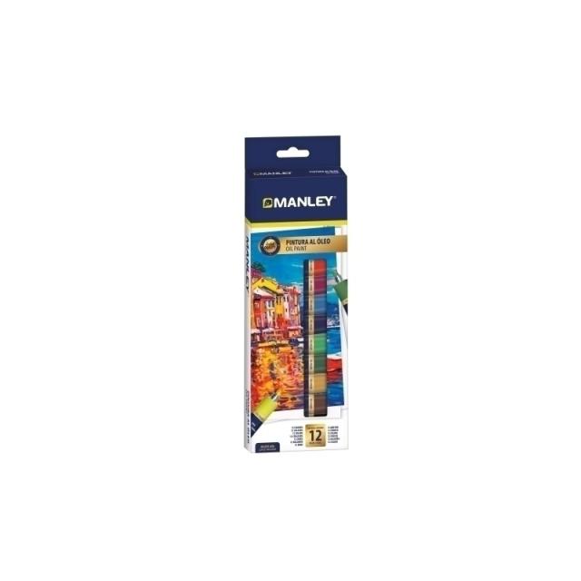 Manley - ESTUCHE PINTURA AL OLEO 12 X 12ML MANLEY MOP00012