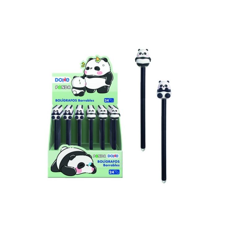 DOHE - EXPOSITOR CON 24 BOLÍGRAFOS BORRABLES PANDA DOHE 79645
