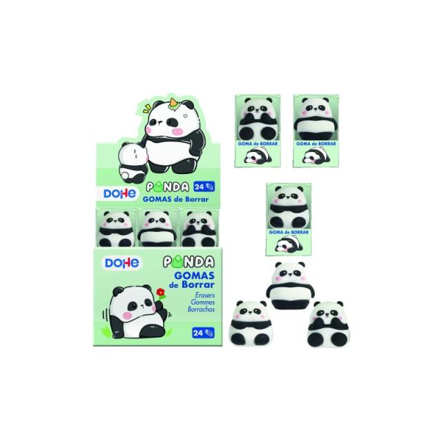 DOHE - EXPOSITOR CON 24 GOMAS DE BORRAR PANDA DOHE 79635