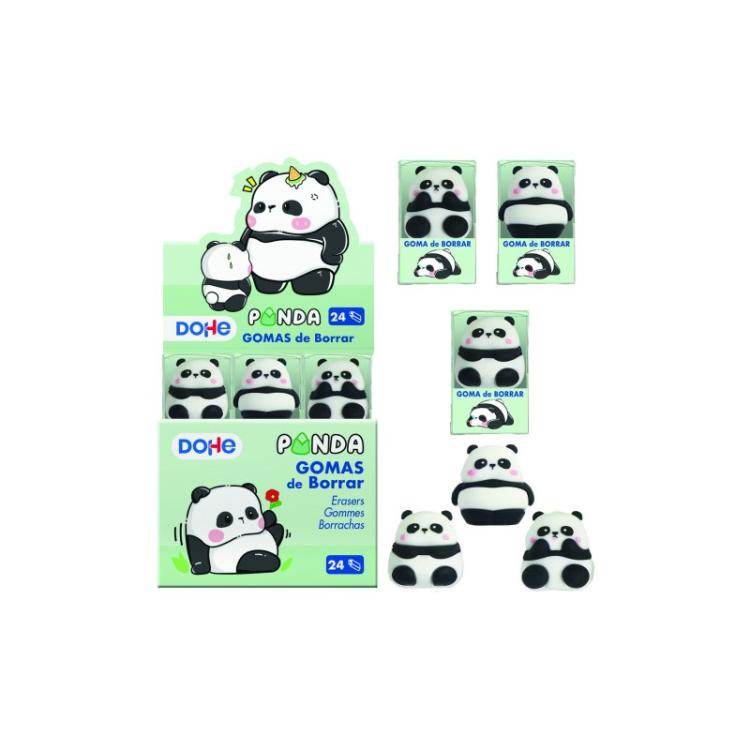 DOHE - EXPOSITOR CON 24 GOMAS DE BORRAR PANDA DOHE 79635