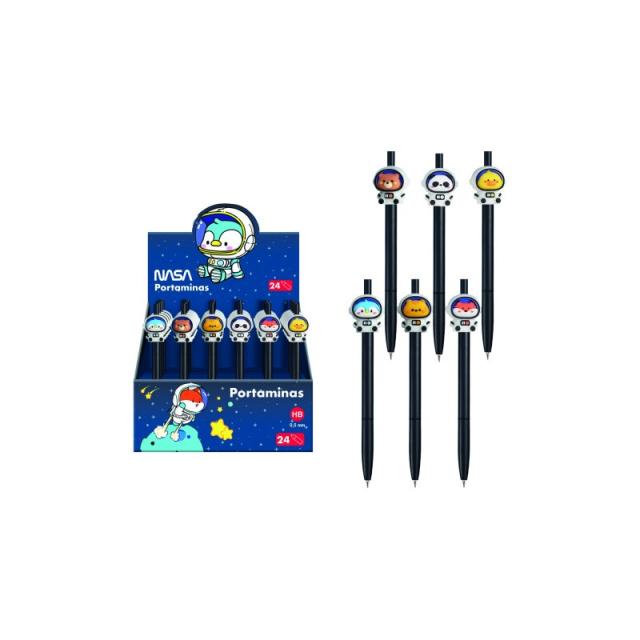 DOHE - EXPOSITOR CON 24 PORTAMINAS ASTRONAUTAS-ANIMALES - NASA DOHE 79659