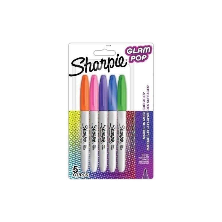 Sharpie - ROTUL.PAPERMATE SHARPIE GLAM C/5