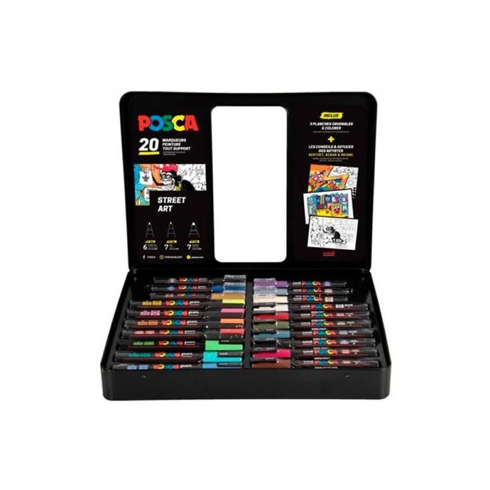 POSCA - (AGOTADO) MALETIN METAL 20 ROT UNI POSCA ST