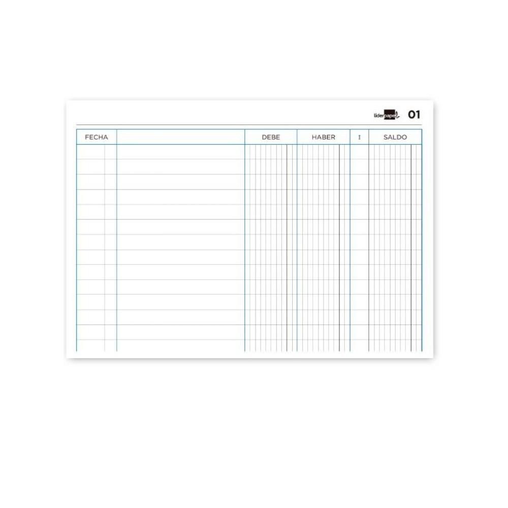 Liderpapel - LIBRO CU AP CARTONE 100H C CORR