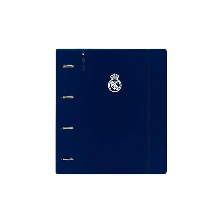 Safta - SAFTA CARPEBLOCK ANILLAS 4X35MM C/RECAMBIO A4 C/SEPARADORES TAPAS PP FOAM REAL MADRID 1ª EQUIP. 24/25