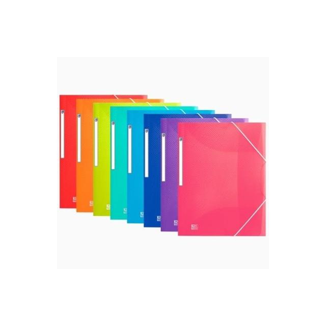 Oxford - OXFORD CARPETA DE GOMAS URBAN PP TRASLÚCIDO A3 C/ SOLAPAS COLORES SURTIDOS - Color no elegible