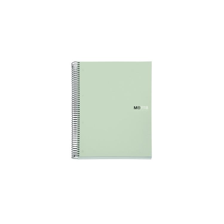 Miquelrius - CUAD. ESP. MIQUEL RIUS NOTEBOOK 8 A4 200H GRIS MR42238 - Pack de 5 unidades