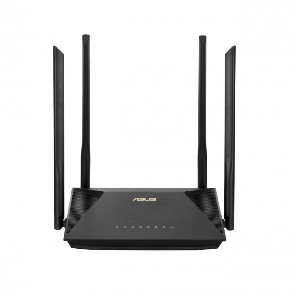 ASUS - RT-AX53U router inalámbrico Gigabit Ethernet Doble banda (2,4 GHz / 5 GHz) Negro