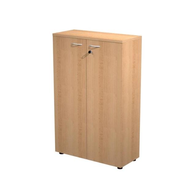 Artexport - ARTEXPORT ESTANTERÍA MEDIA PRESTO CON PUERTAS 2 ESTANTES 22MM REGULABLES CON TRASERA HAYA