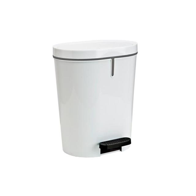 Denox - DENOX PAPELERA CON PEDAL 25L BLANCA