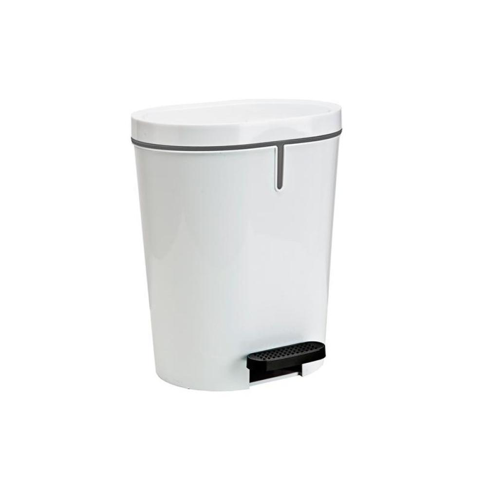Denox - DENOX PAPELERA CON PEDAL 25L BLANCA