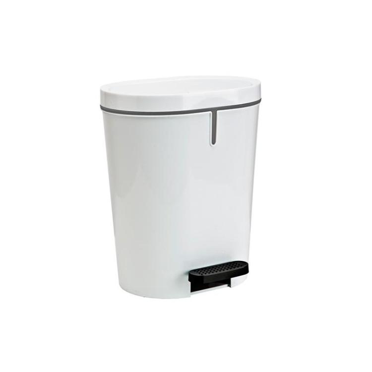 Denox - DENOX PAPELERA CON PEDAL 25L BLANCA