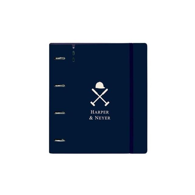 Safta - SAFTA CARPEBLOCK ANILLAS 4X35MM C/RECAMBIO 100H A4 TAPAS PP FOAM C/SEPARADORES HARPER & NEYER