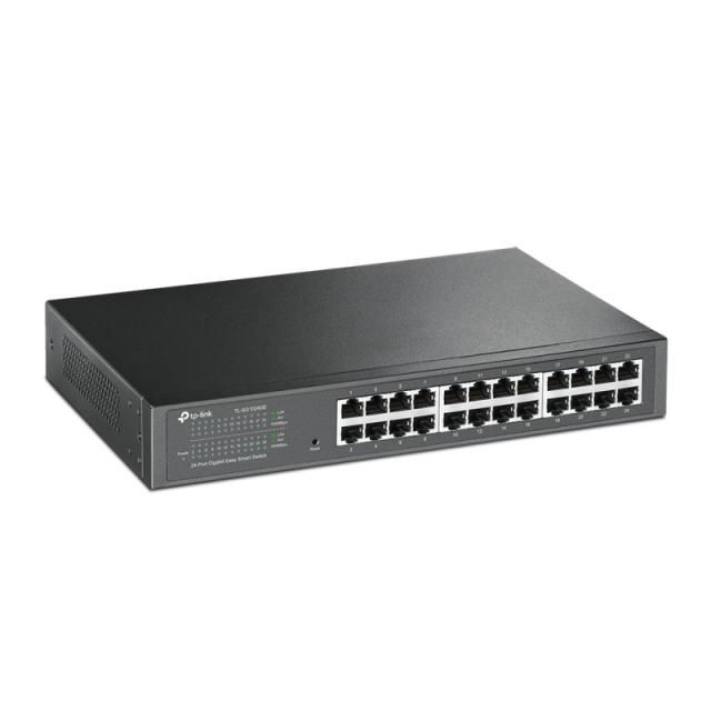 TP-Link - TL-SG1024DE Gestionado L2 Gigabit Ethernet (10/100/1000) 1U Negro