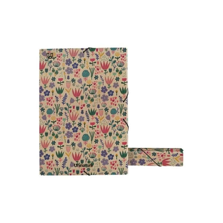 Grafoplas - GRAFOPLÁS CAJA DE PROYECTOS FOLIO CON GOMAS LOMO DE 5CM CARTÓN Y KRAFT UNINATURE HOLANDA