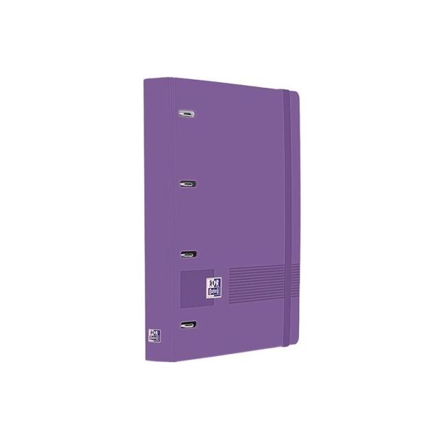 Oxford - OXFORD EUROPEANBINDER LIVE&GO CARPETA ANILLAS 4X35 A4+ C/RECAMBIO 5X5 WRITE&ERASE POLYFOAM LILA
