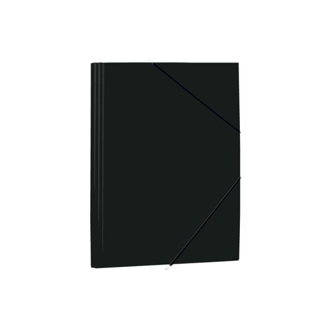 Mariola - MARIOLA CARPETA CON GOMAS Y SOLAPAS FOLIO POLIPROPILENO 450 MICRAS NEGRO - Pack de 12 unidades