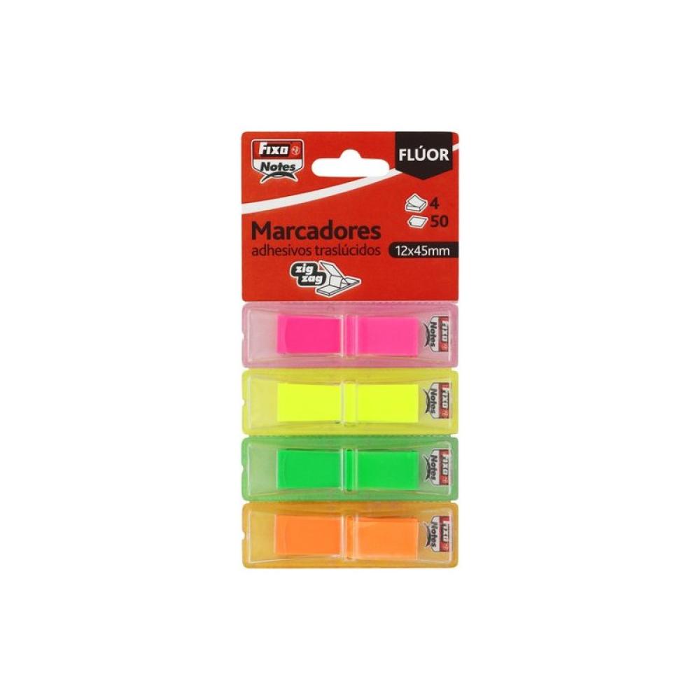 Fixo - BANDERITAS ADHES. FIXO 12x45 FLUOR B/4