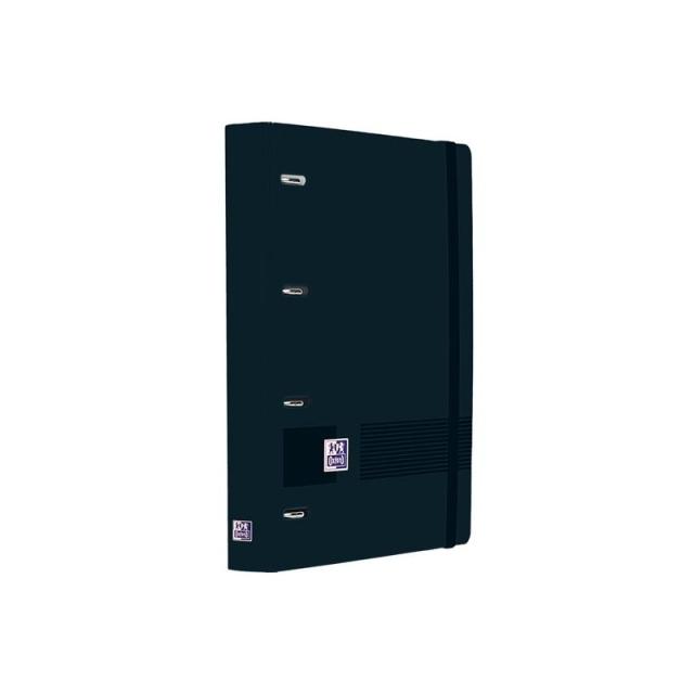 Oxford - OXFORD EUROPEANBINDER LIVE&GO CARPETA ANILLAS 4X35 A4+ C/RECAMBIO 1 LÍNEA WRITE&ERASE POLYFOAM NEGRO