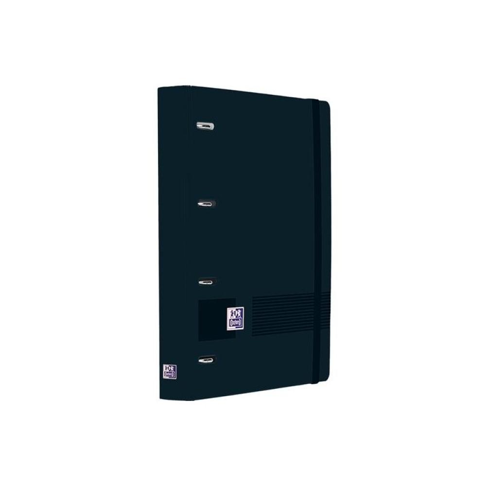 Oxford - OXFORD EUROPEANBINDER LIVE&GO CARPETA ANILLAS 4X35 A4+ C/RECAMBIO 1 LÍNEA WRITE&ERASE POLYFOAM NEGRO
