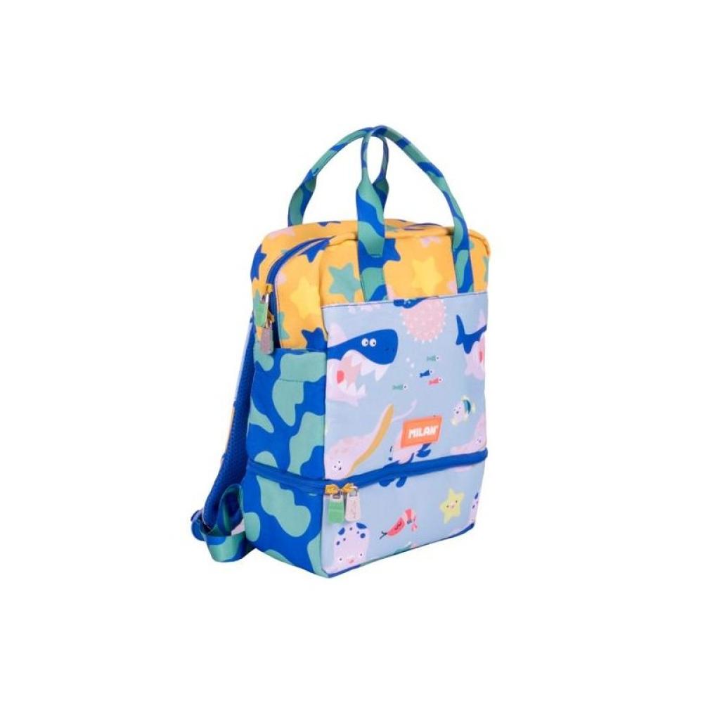 Milan - MILAN MOCHILA INFANTIL CON COMPARTIMENTO ISOTÉRMICO 9,5L SERIE ESPECIAL BLUE ODYSSEY