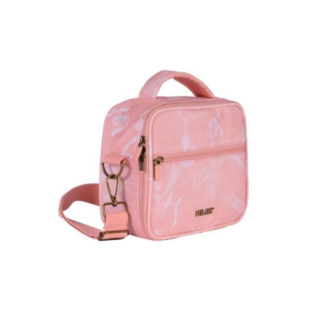 Milan - MILAN BOLSA ISOTÉRMICA PORTA ALIMENTOS 3,5L CON 3 RECIPIENTES SERIE LAVA ROSA