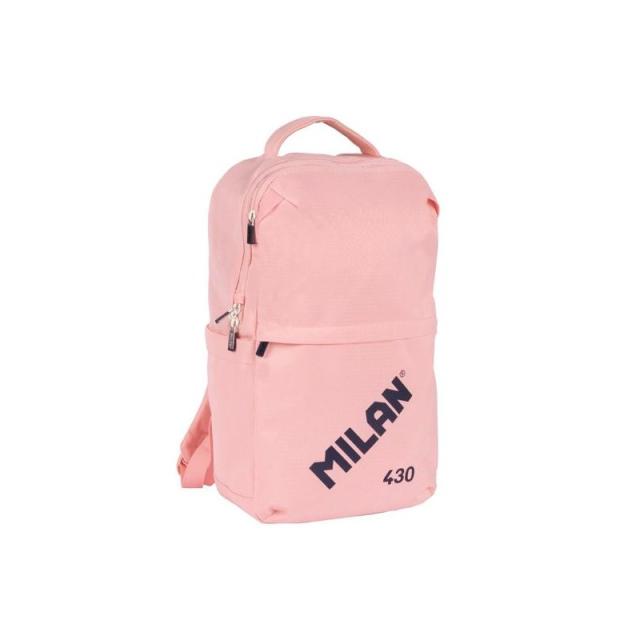 Milan - MILAN MOCHILA URBANA COMPACTA CON CIERRE DE SEGURIDAD 15L COLECCIÓN 430 SINCE 1918 ROSA
