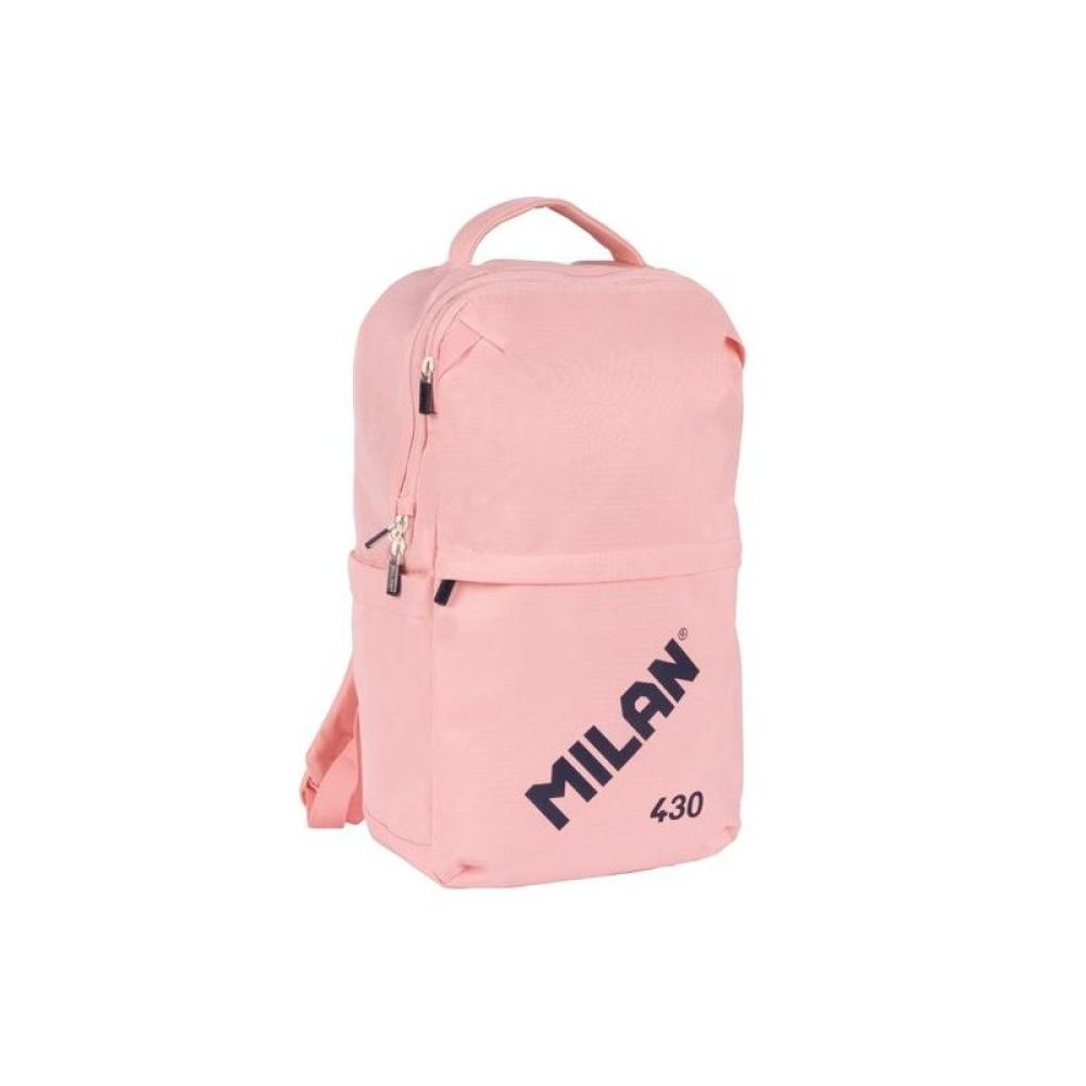 Milan - MILAN MOCHILA URBANA COMPACTA CON CIERRE DE SEGURIDAD 15L COLECCIÓN 430 SINCE 1918 ROSA