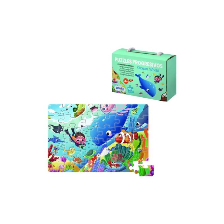 DOHE - PUZLE DOHE PROG. 36 piezas OCEAN WORLD