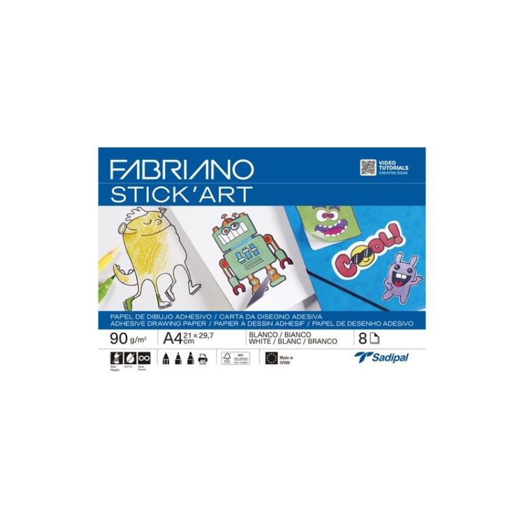 Fabriano - LAMINAS DIBUJO FABRIANO ADH. A4 BLANCO P