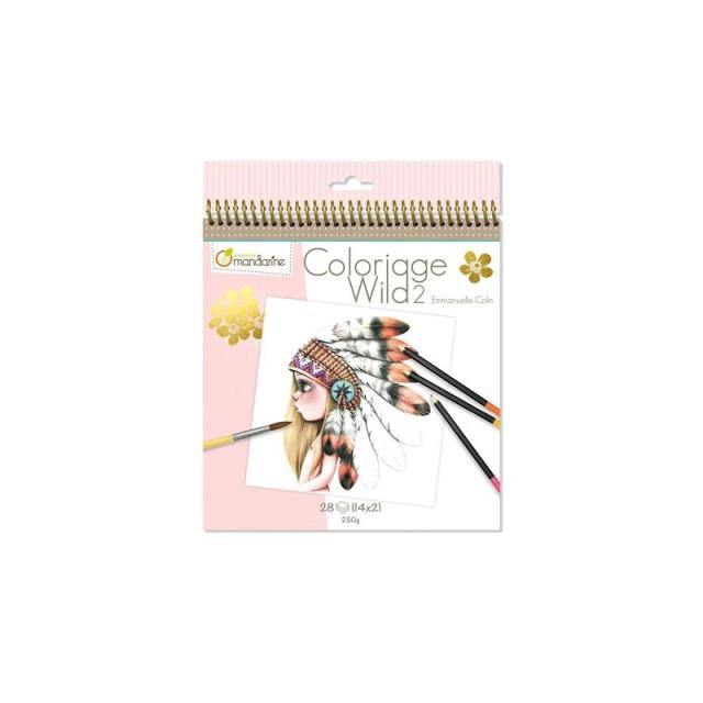 Avenue Mandarine - BLOC CLAIR. COLORIAGE WILD 2